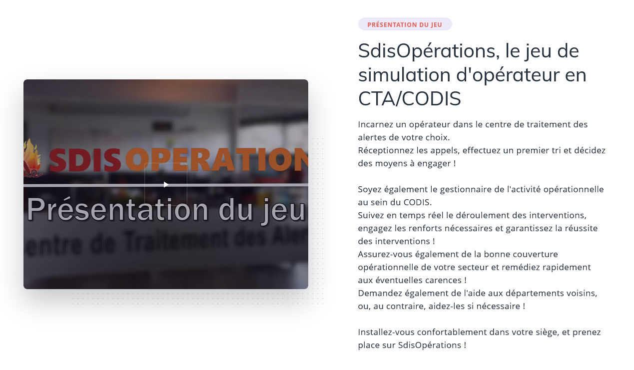 SdisOpérations - Présentation